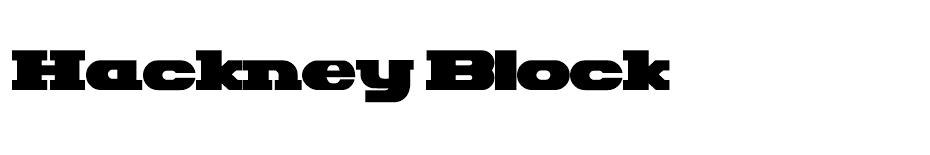 Hackney Block Font Family font